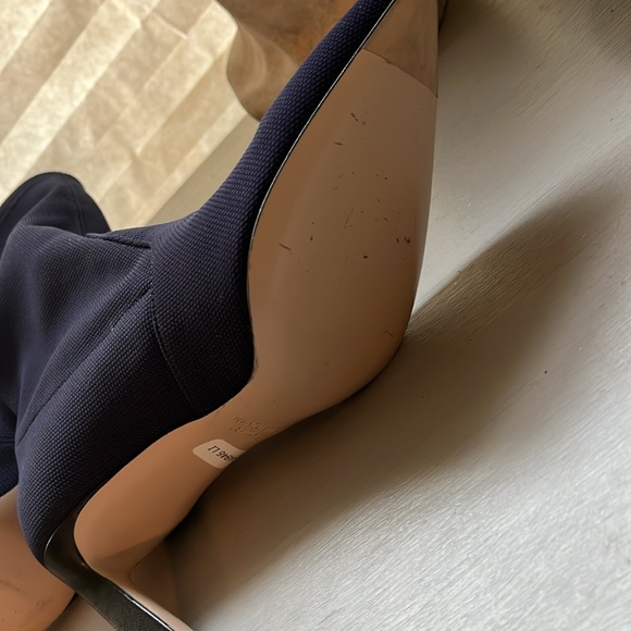 Stuart Weitzman Rapture Pointed Toe Boot Navy size 7.5 - Picture 4 of 7